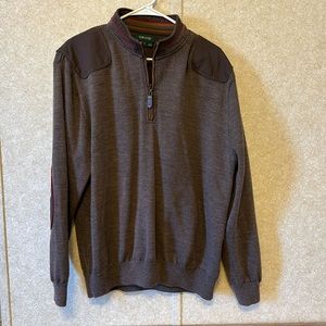 ORVIS brown quarter zip